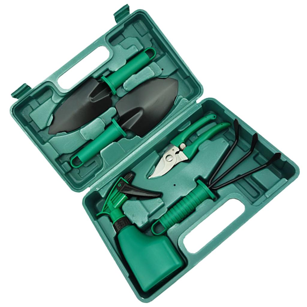 Gardening Tools Set Gift - ชุดเครื่องมือทำสวนพร้อมที่จัดเก็บ ประกอบด้วยพลั่วฉีดน้ำและเครื่องมือช่าง สำหรับผู้หญิง ผู้ชาย ของขวัญสำหรับทำสวนกลางแจ้ง