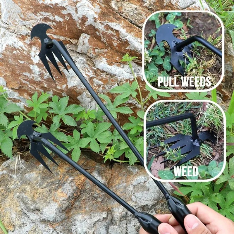 Gardening Tools Shovel - เครื่องมือทำสวน 2-in-1 แบบใช้มือ คราดดิน ปลูกเมล็ด กำจัดรากหญ้า