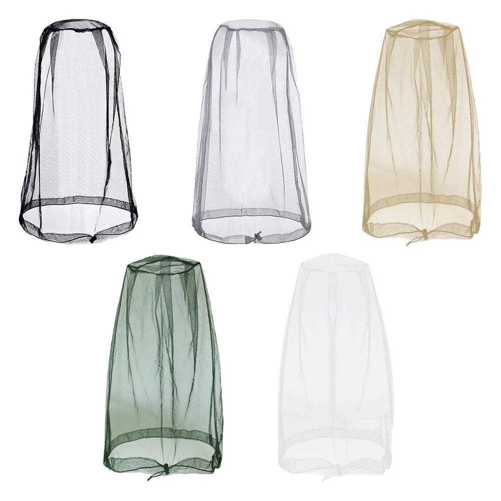Garden Netting Cover - หมวกทำสวน ตาข่ายคลุมศีรษะกันยุง ระบายอากาศได้ดี น้ำหนักเบา ป้องกันยุง สำหรับเดินป่า