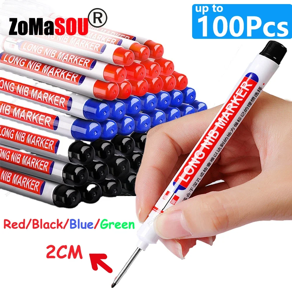 Garden Row Marker - 1-100 ชิ้น 2 เซนติเมตรกันน้ําหัวยาวเครื่องหมาย Deep Hole