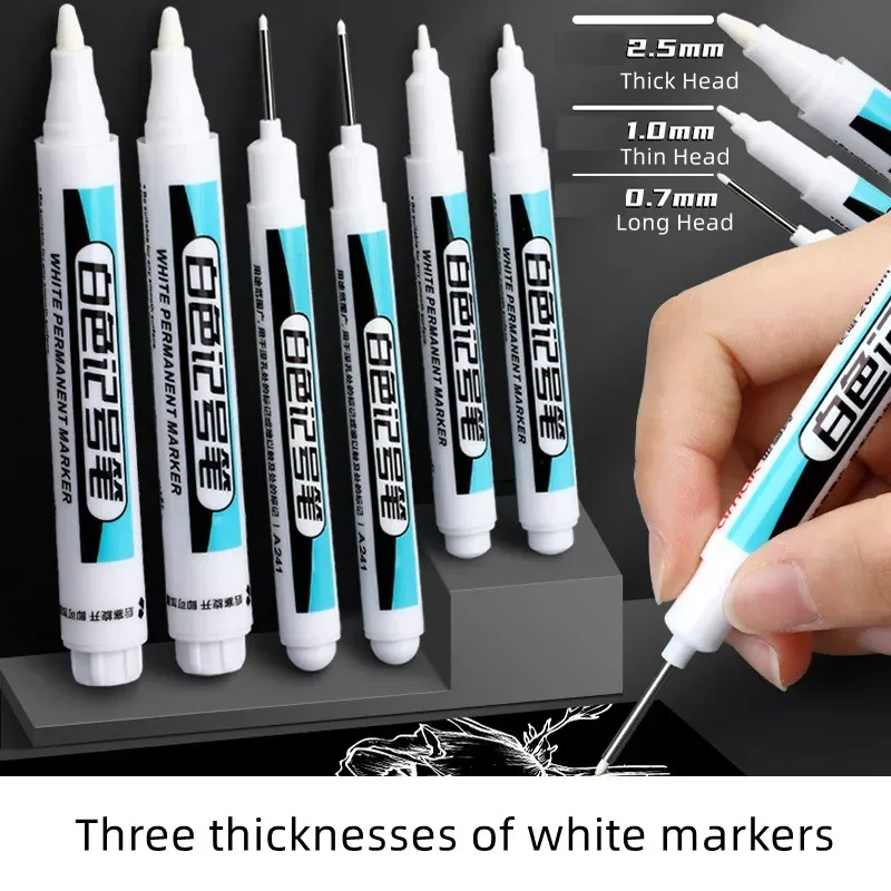 Garden Row Marker - 1 PC สีขาวอะคริลิค MARKER ปากกาสีสําหรับขนสัตว์ Canva