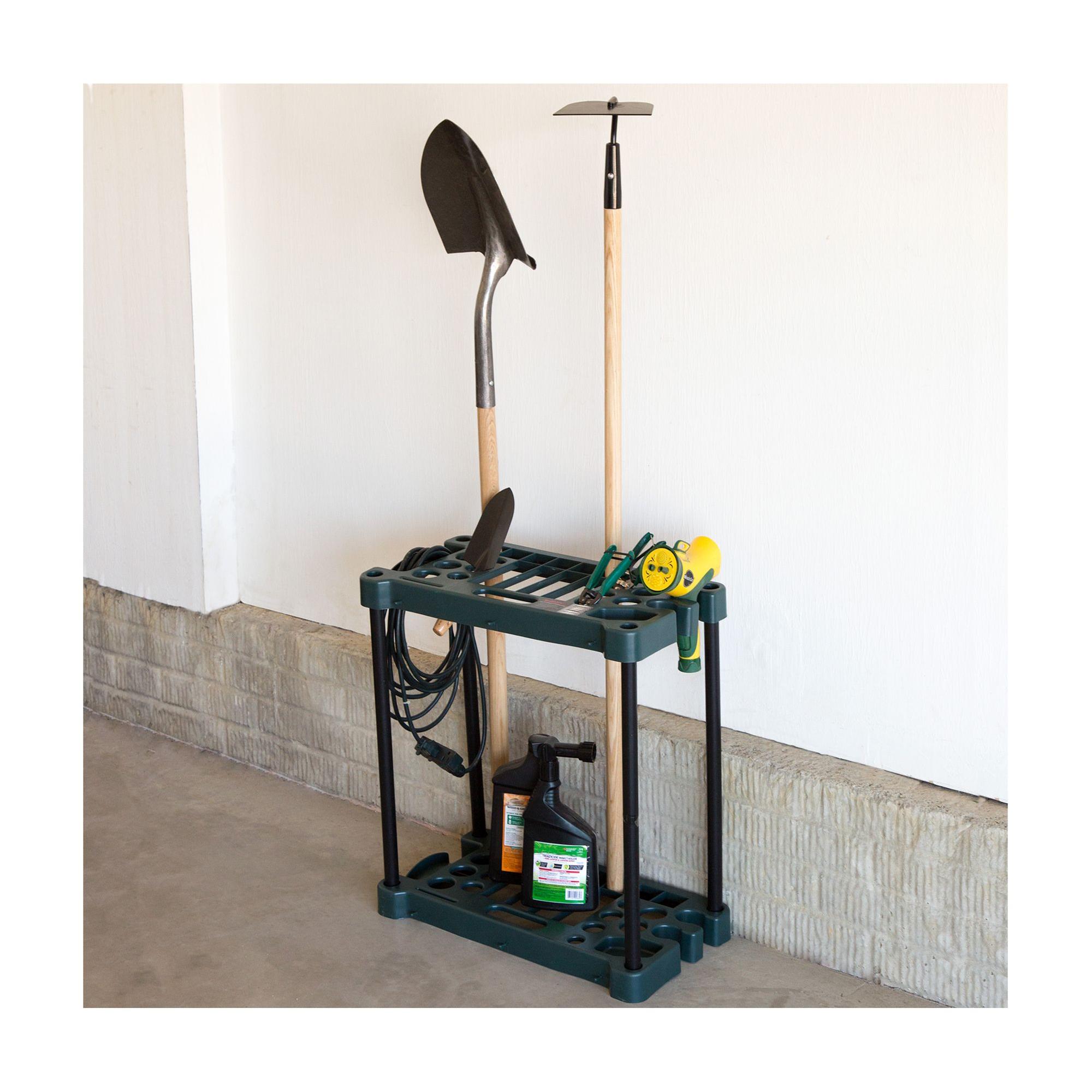 Gardening Tools Shovel - ชั้นวางอุปกรณ์อเนกประสงค์แบบติดผนังขนาด 23 นิ้ว รองรับการใช้งานหนัก จัดเก็บเครื่องมือได้ถึง 30