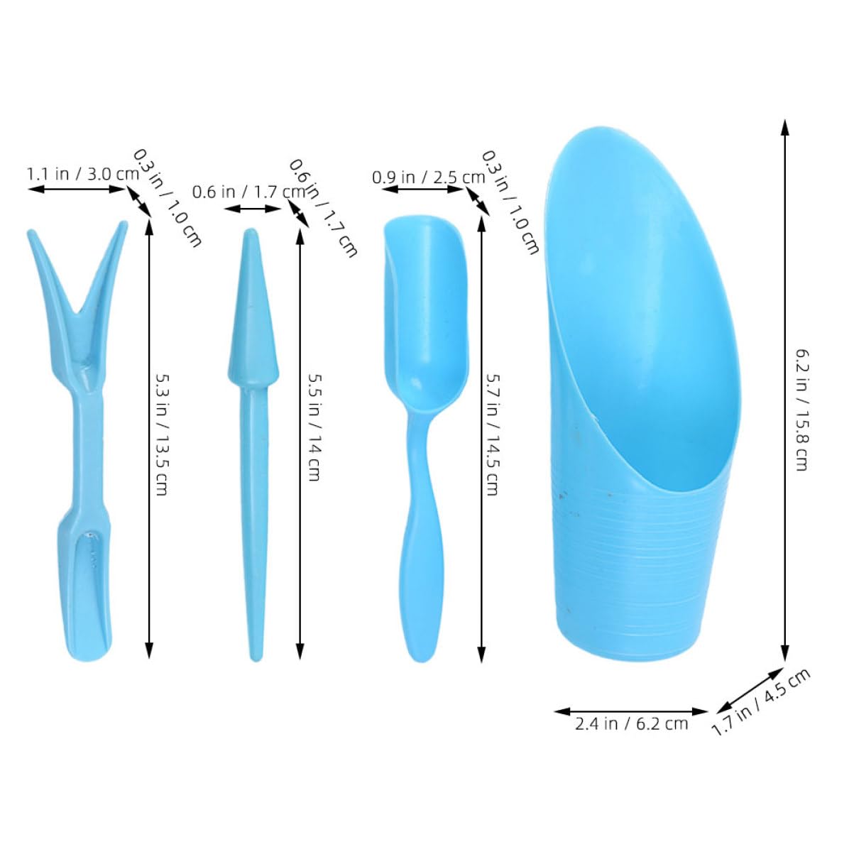 4 ชิ้น/เซ็ต,พลาสติกทนทานถังพลั - Gardening Tools Shovel บทวิจารณ์และราคา