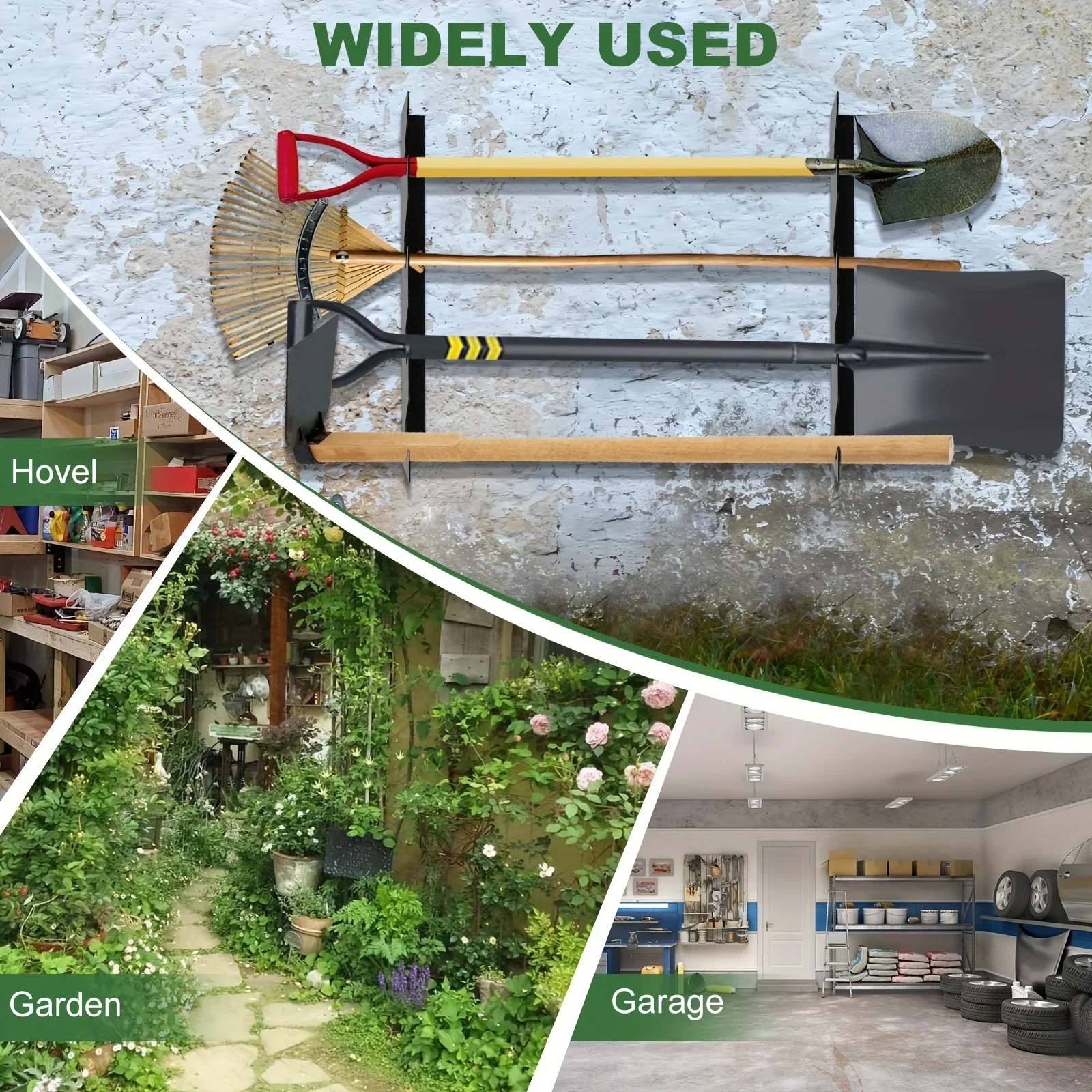 ที่แขวนอุปกรณ์ทำสวนโลหะแบบหนาพ - Gardening Tools Shovel บทวิจารณ์และราคา