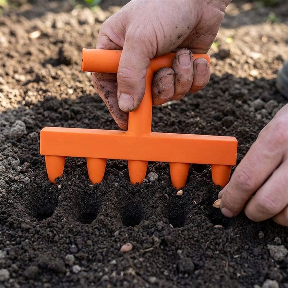 เครื่องมือเจาะดินพลาสติก 5 ง่า - Garden Row Marker บทวิจารณ์และราคา