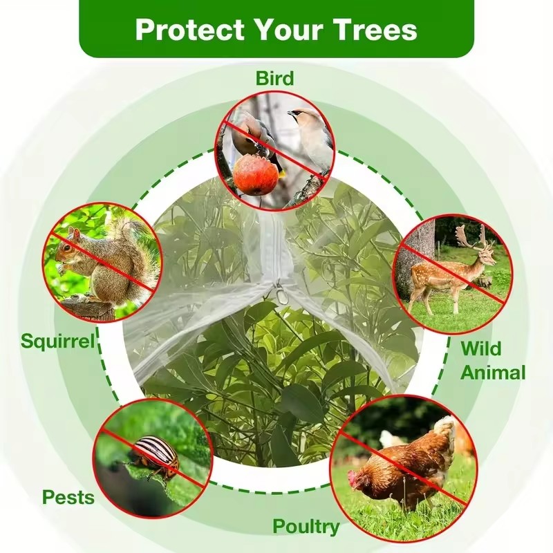 ตาข่ายป้องกันต้นไม้แบบมีเชือกผ - Garden Netting Cover บทวิจารณ์และราคา