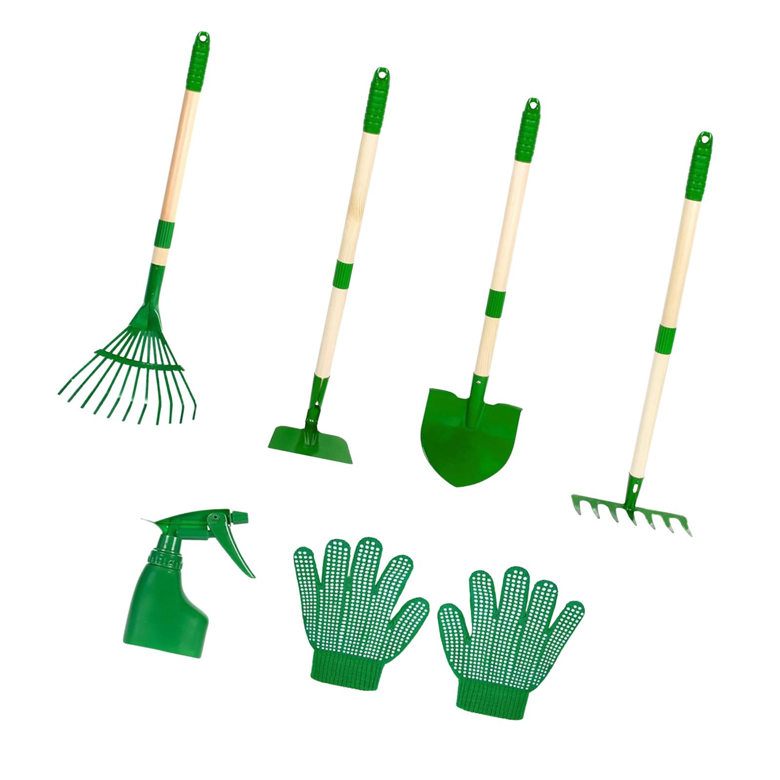 6x เด็กทําสวนชุดเครื่องมือกลาง - Gardening Tools Set Gift บทวิจารณ์และราคา
