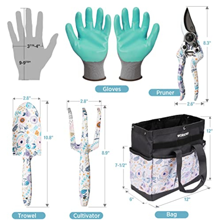 ชุดเครื่องมือทำสวน 5 ชิ้น, ชุด - Gardening Tools Set Gift บทวิจารณ์และราคา